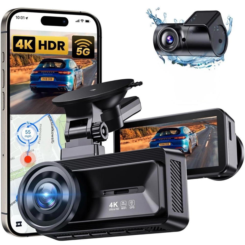 4K HDR On-Dash Dual Camera